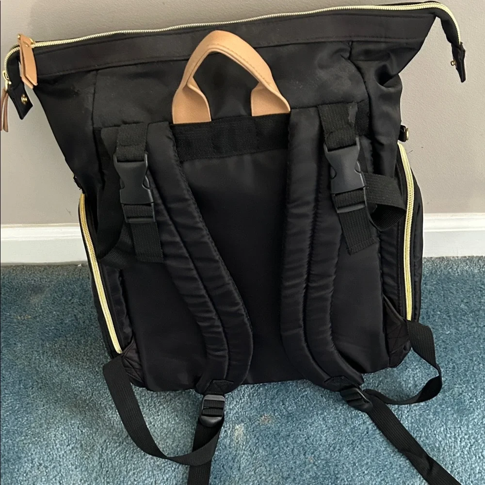Black and Tan Baby Bag